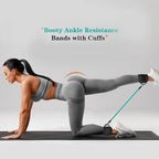 SH Fitness Glute & Leg Resistance Band Set | Adjustable Ankle Strap Training Kit