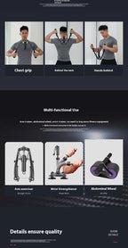 Hydraulic Adjustable Ab Roller | Automatic Rebound Abdominal Wheel for Core & Full Body Training