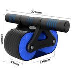 SH Fitness Automatic Rebound Ab Roller | Double Wheel Core Trainer