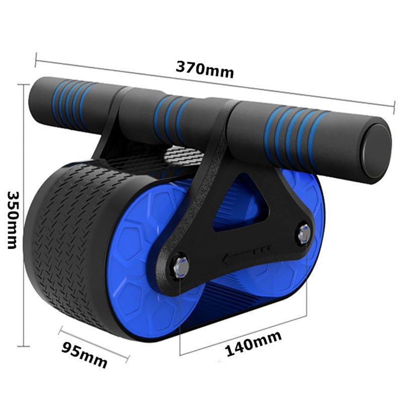 SH Fitness Automatic Rebound Ab Roller | Double Wheel Core Trainer