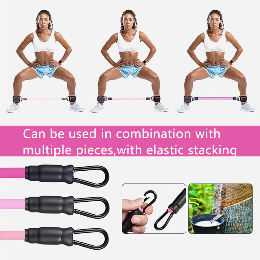 SH Fitness Glute & Leg Resistance Band Set | Adjustable Ankle Strap Training Kit
