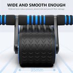SH Fitness Automatic Rebound Ab Roller | Double Wheel Core Trainer