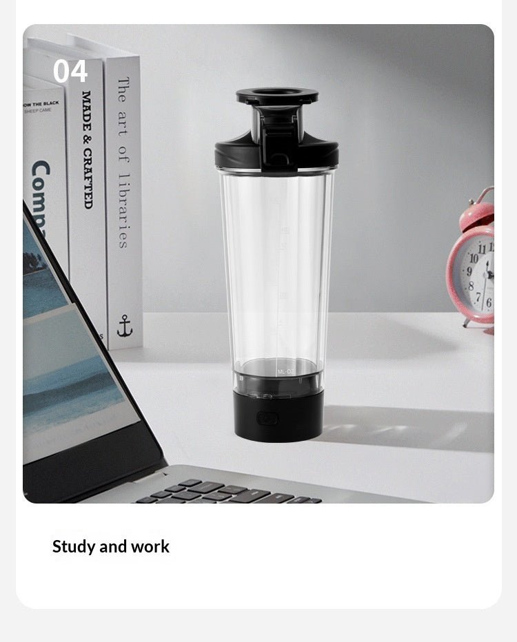Electric Protein Shaker Bottle | 700ml Portable Automatic Mixing Cup with Magnetic Charging