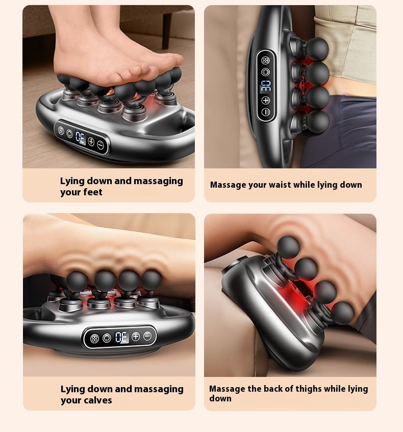 16-Head Deep Tissue Massage Gun | Adjustable Muscle Recovery & Full Body Percussion Massager