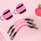 SH Fitness Glute & Leg Resistance Band Set | Adjustable Ankle Strap Training Kit